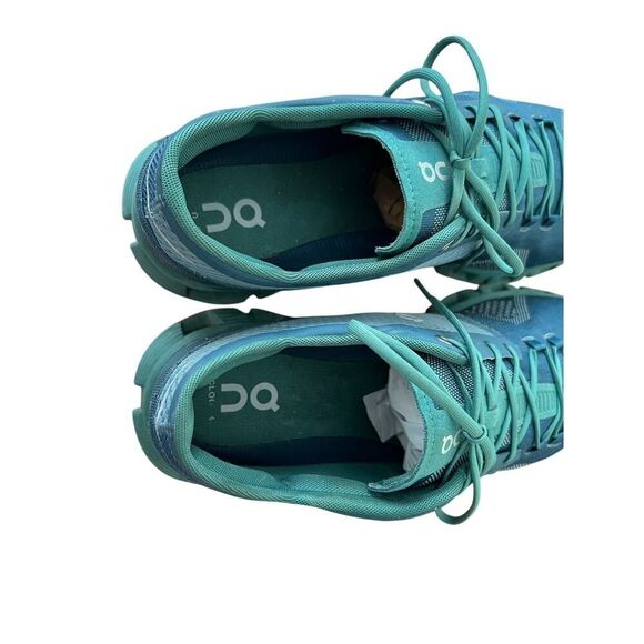 ON CLOUD X Running Shoes Men’s Storm Tide Blue Green Size 12.5 - Picture 10 of 13